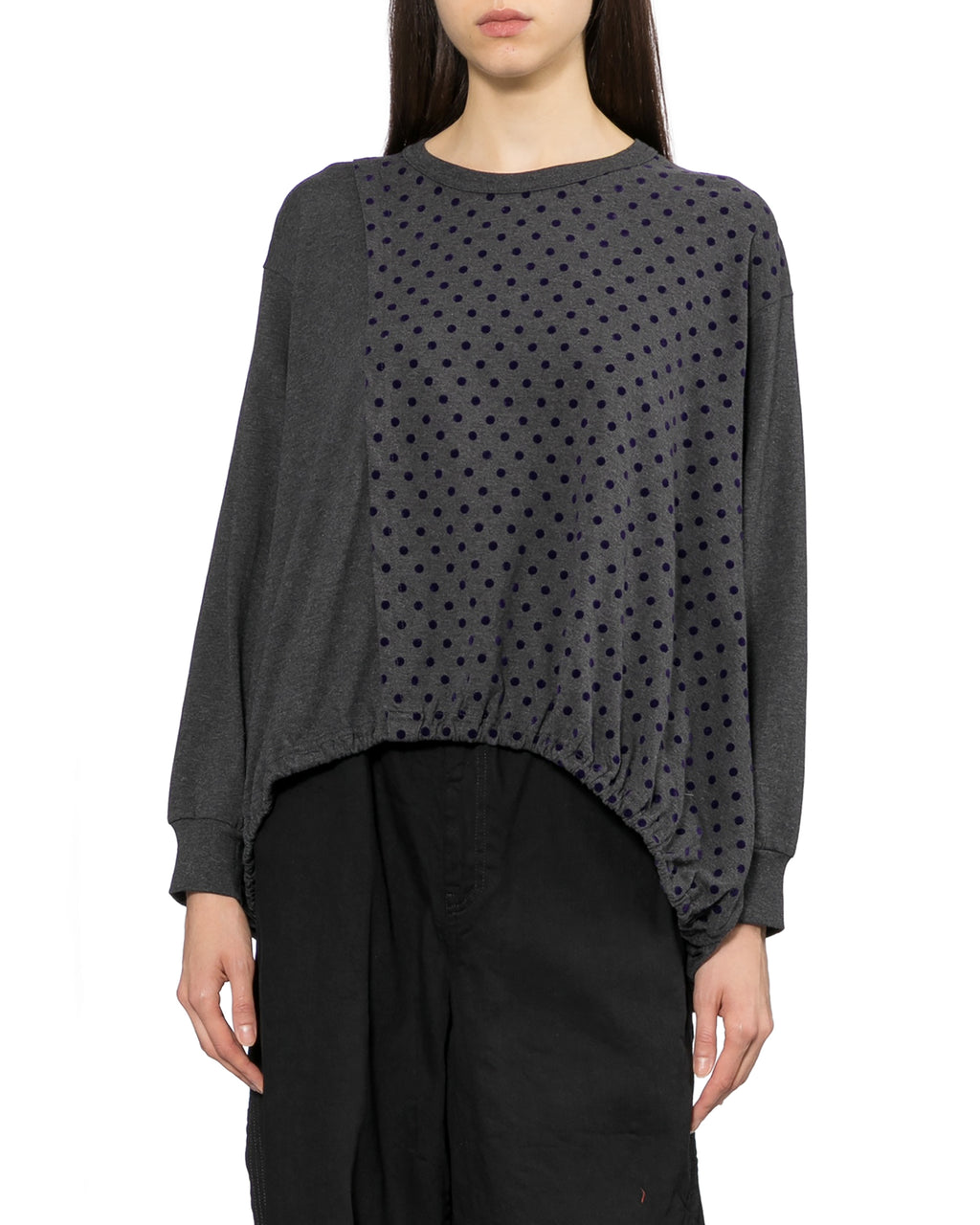 Polka dot panel top