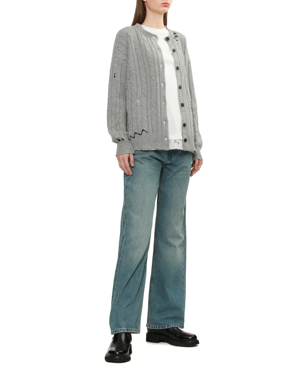 Straight leg jeans