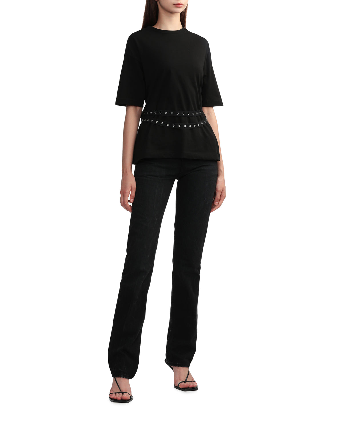 Straight leg jeans