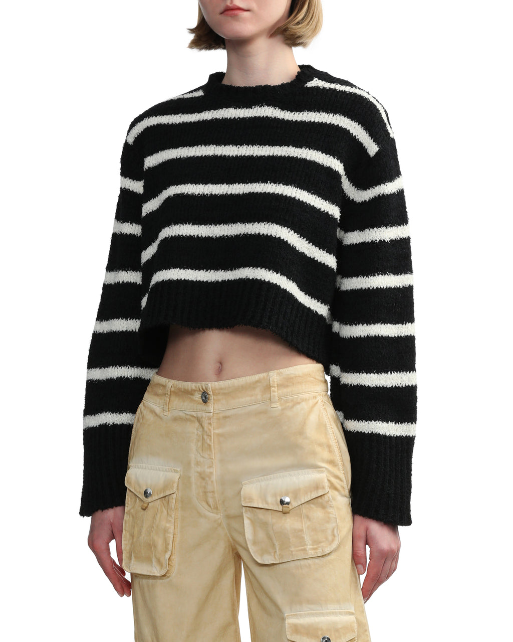 Striped knit sweater