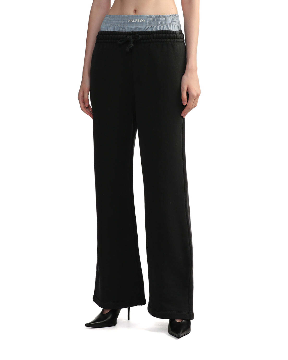 Layered waist trousers