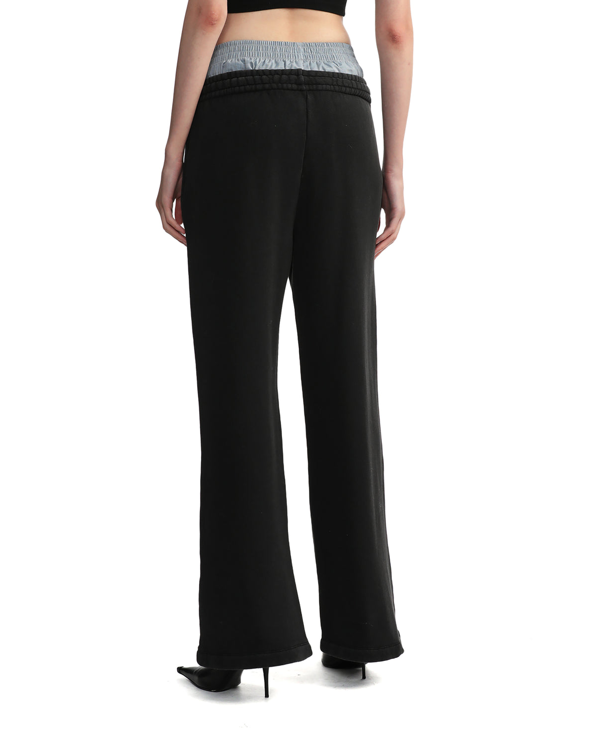 Layered waist trousers