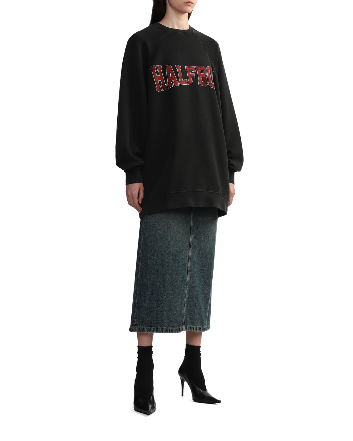 Pencil midi skirt