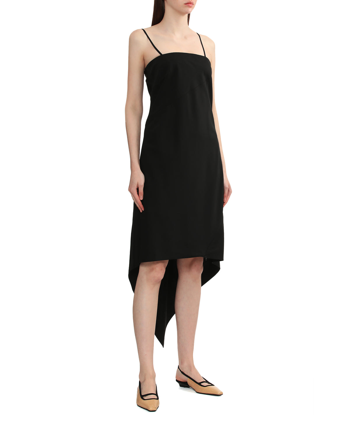 Scarf hem dress