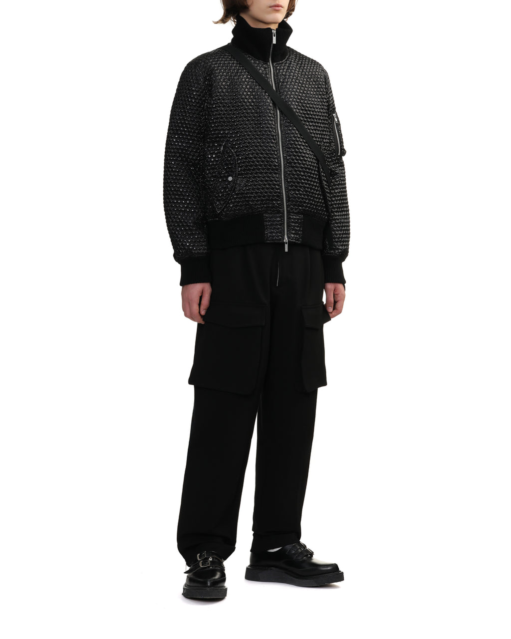 Seatbelt bomber jacket