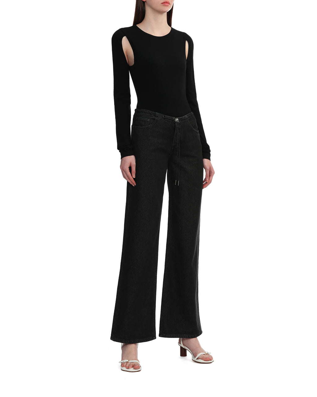 Cutout crewneck top