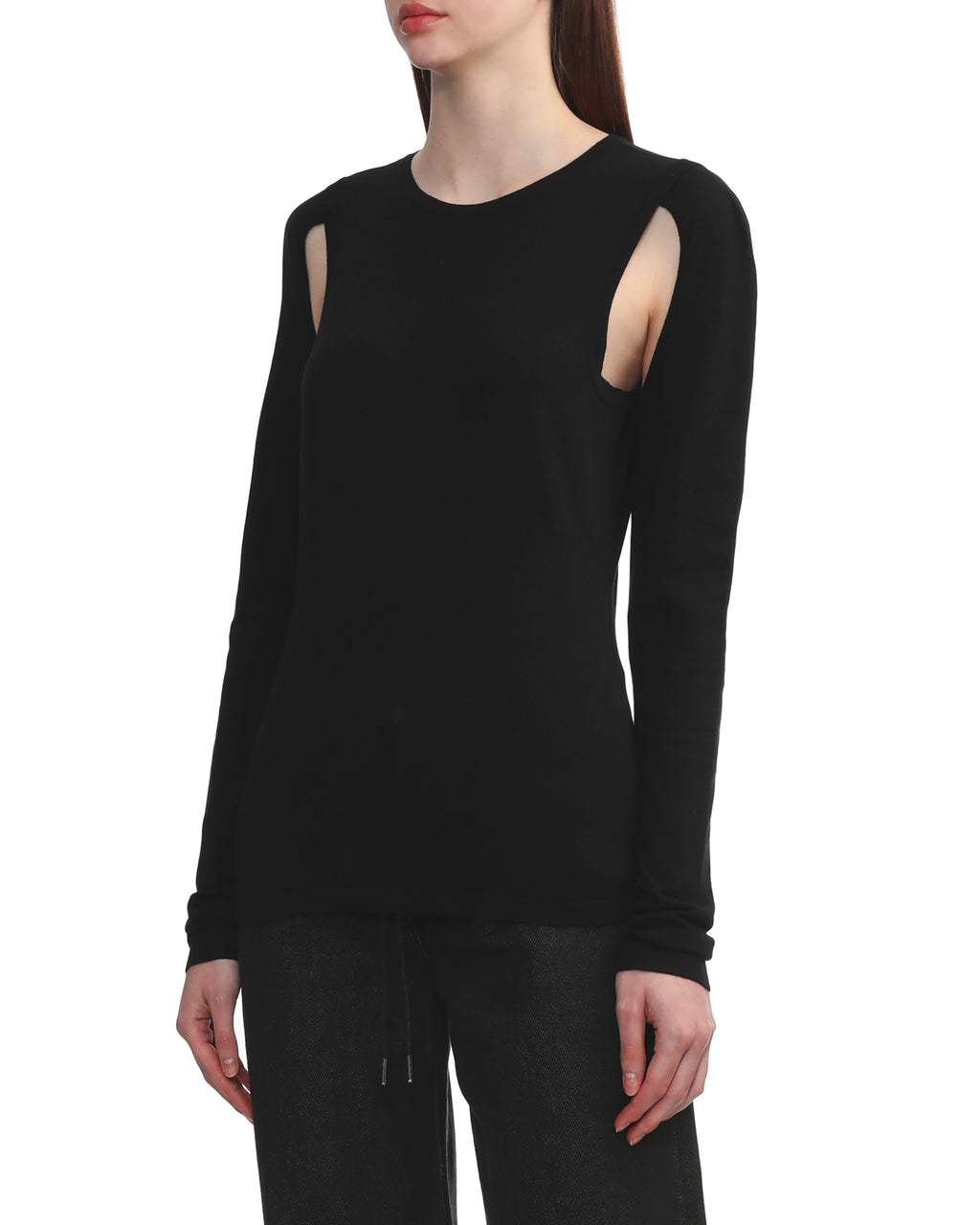 Cutout crewneck top