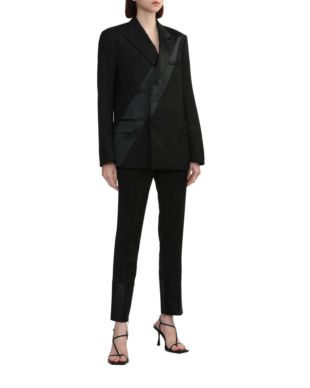 Slim fit tuxedo pants