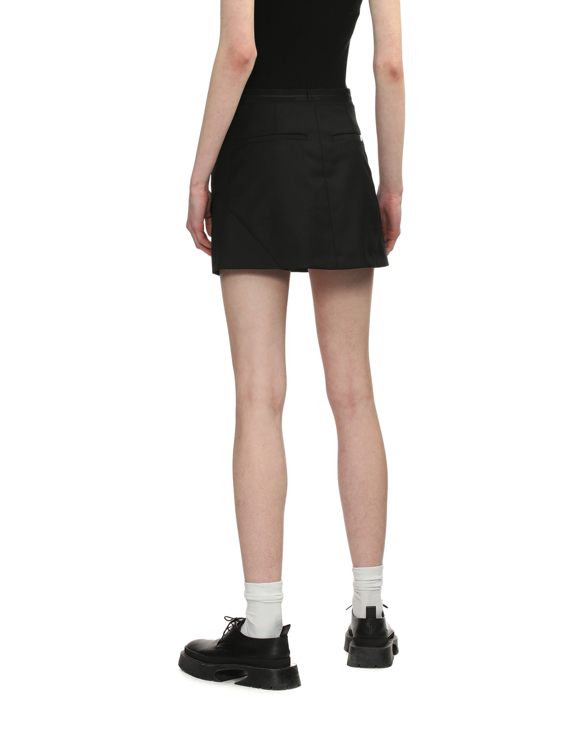 Layered wrap skort