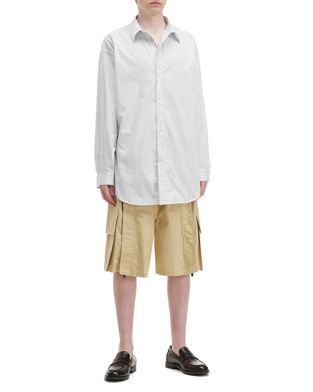 High-waisted cargo shorts