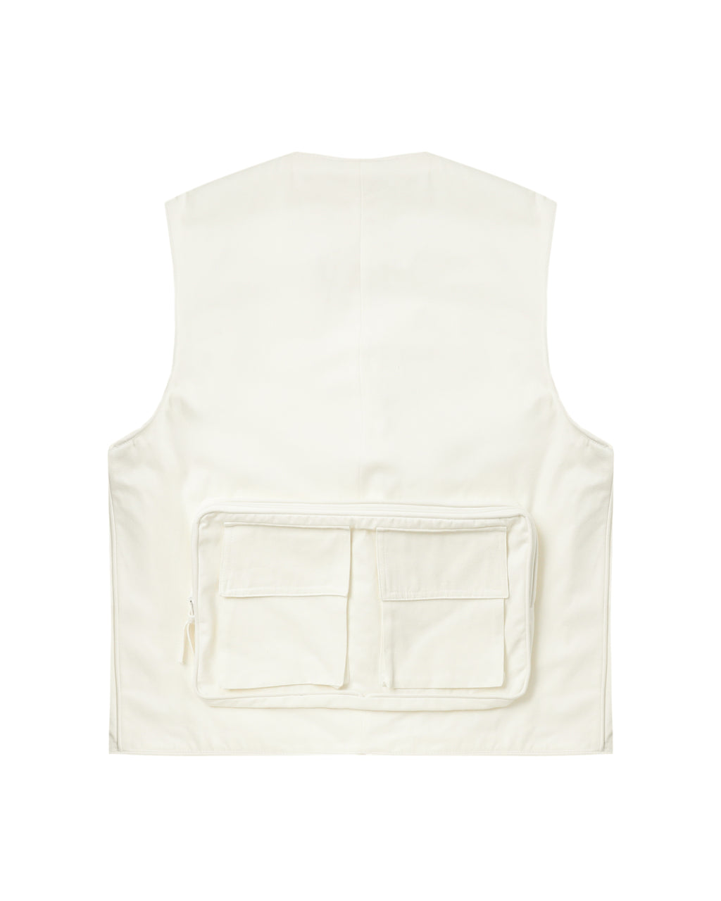 Multi-pocket v-neck vest