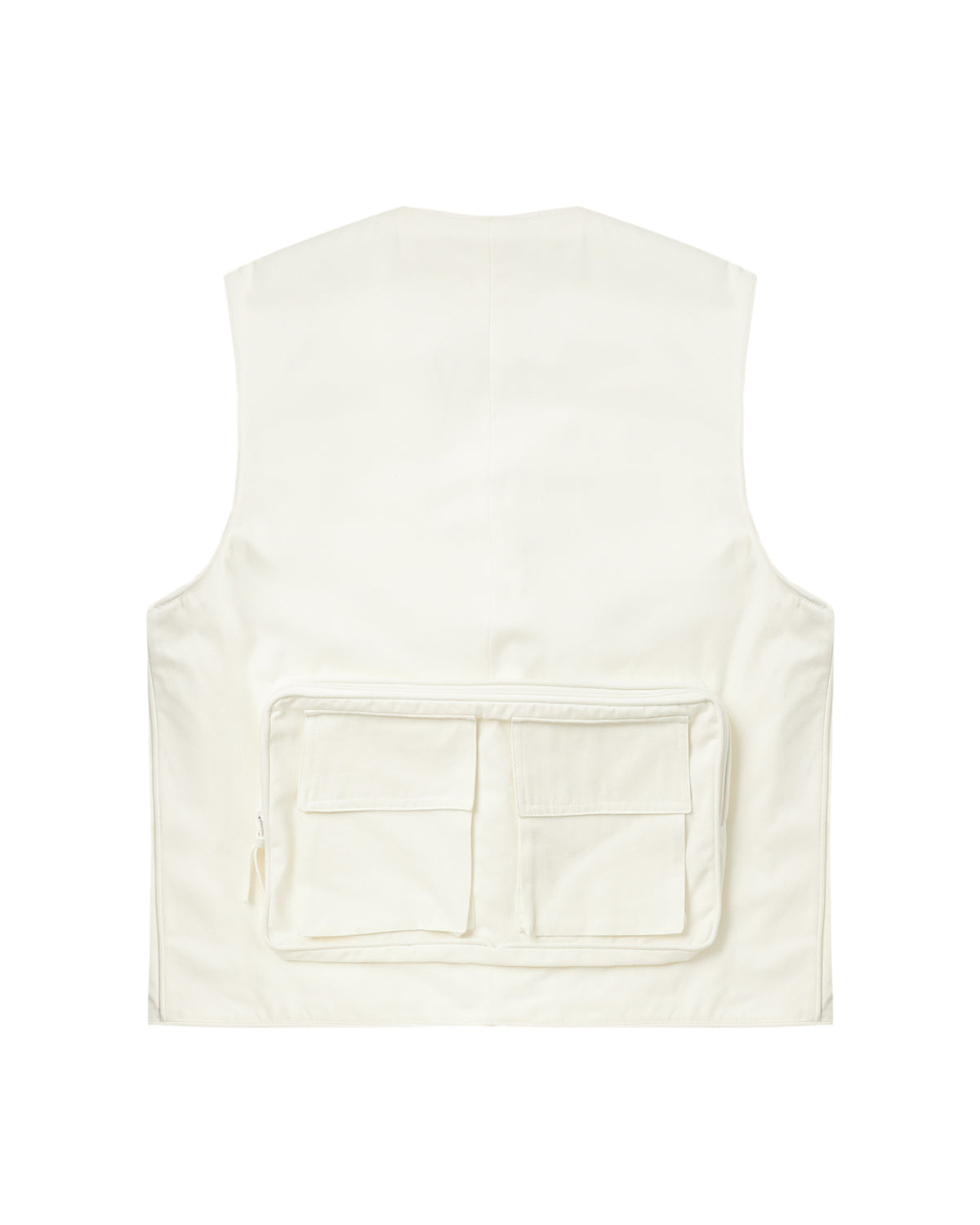 Multi-pocket v-neck vest
