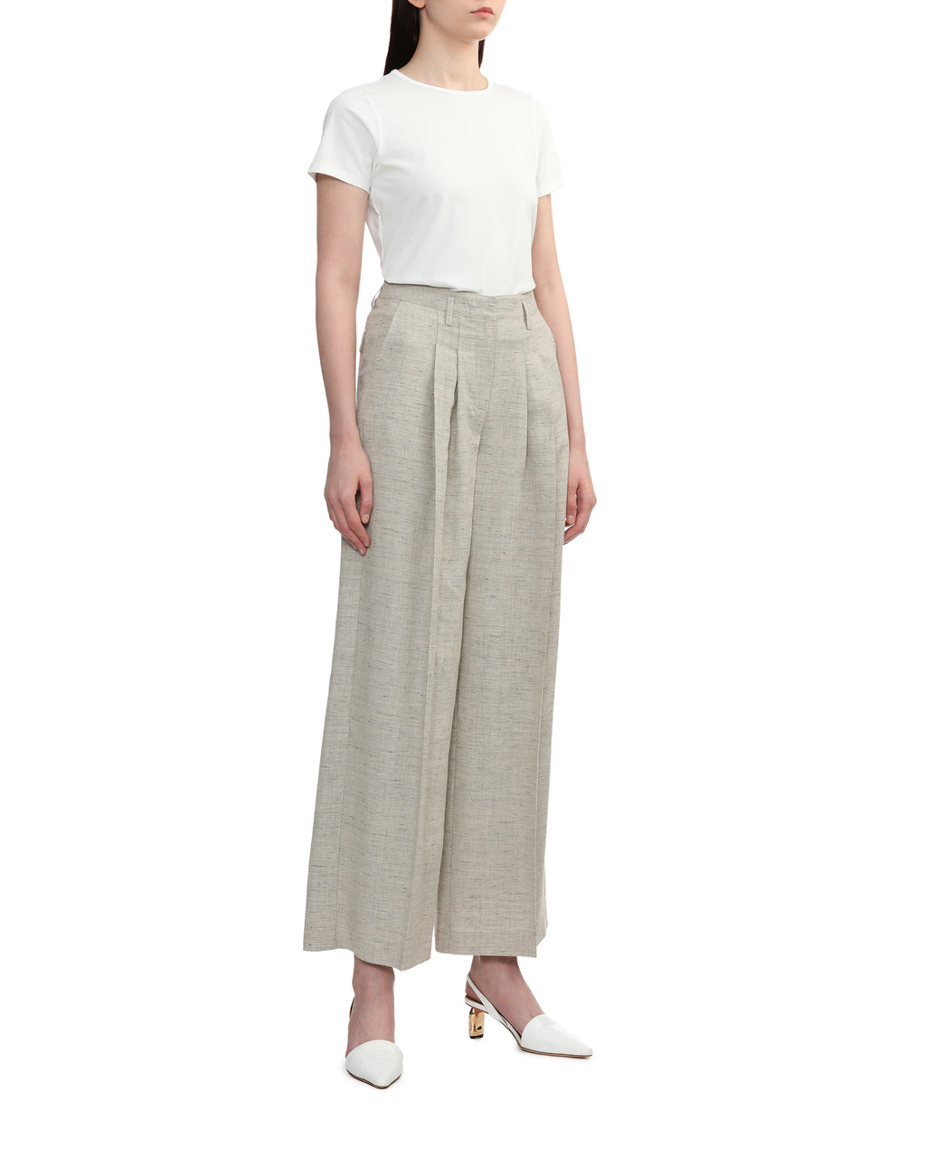 Pleated high waisted pants