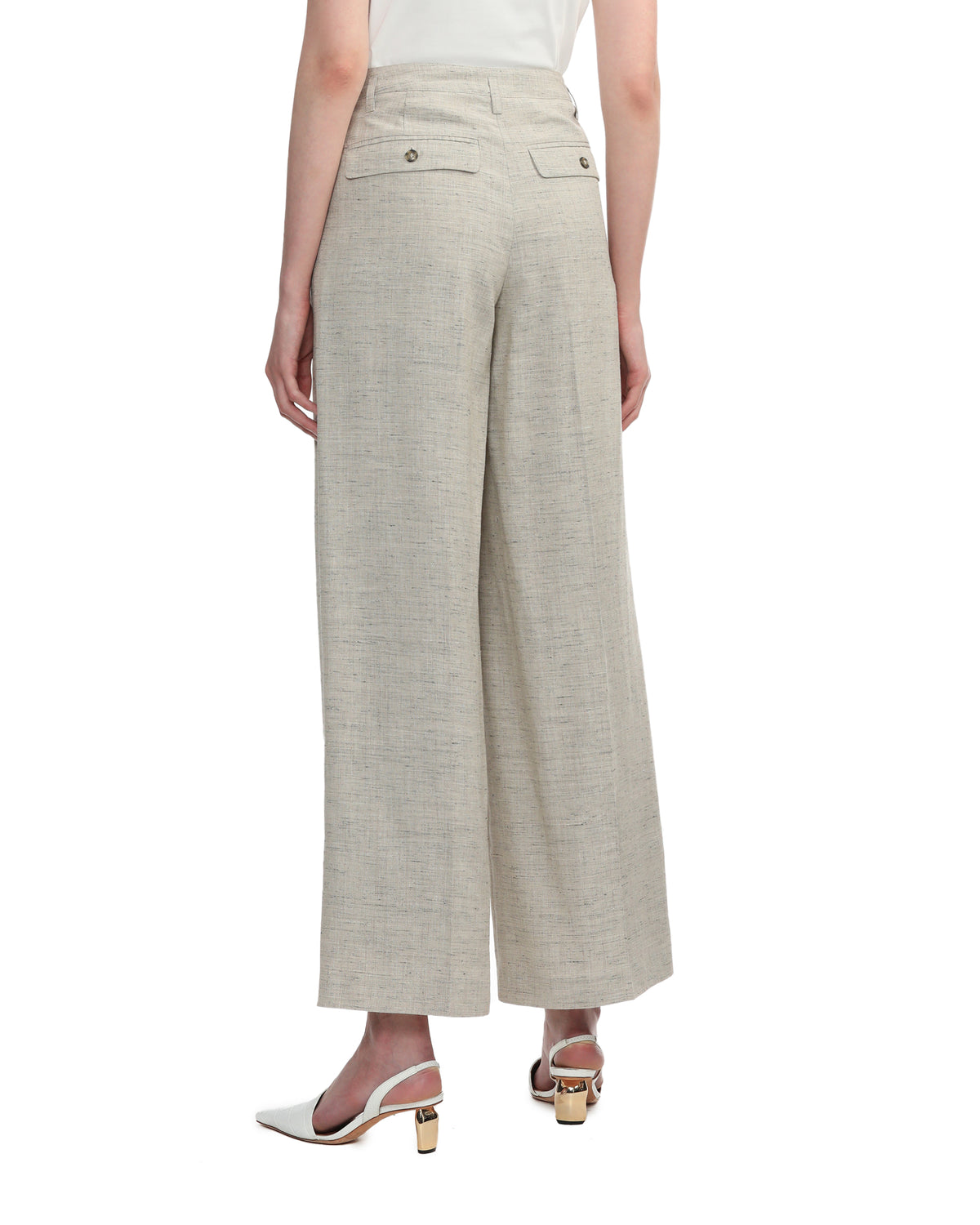 Pleated high waisted pants