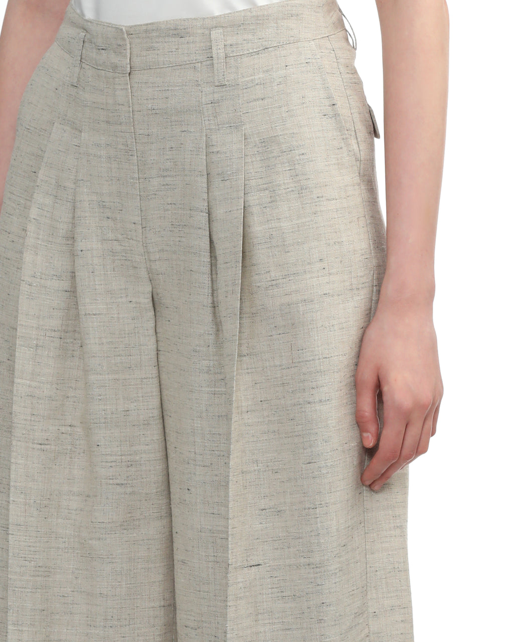 Pleated high waisted pants