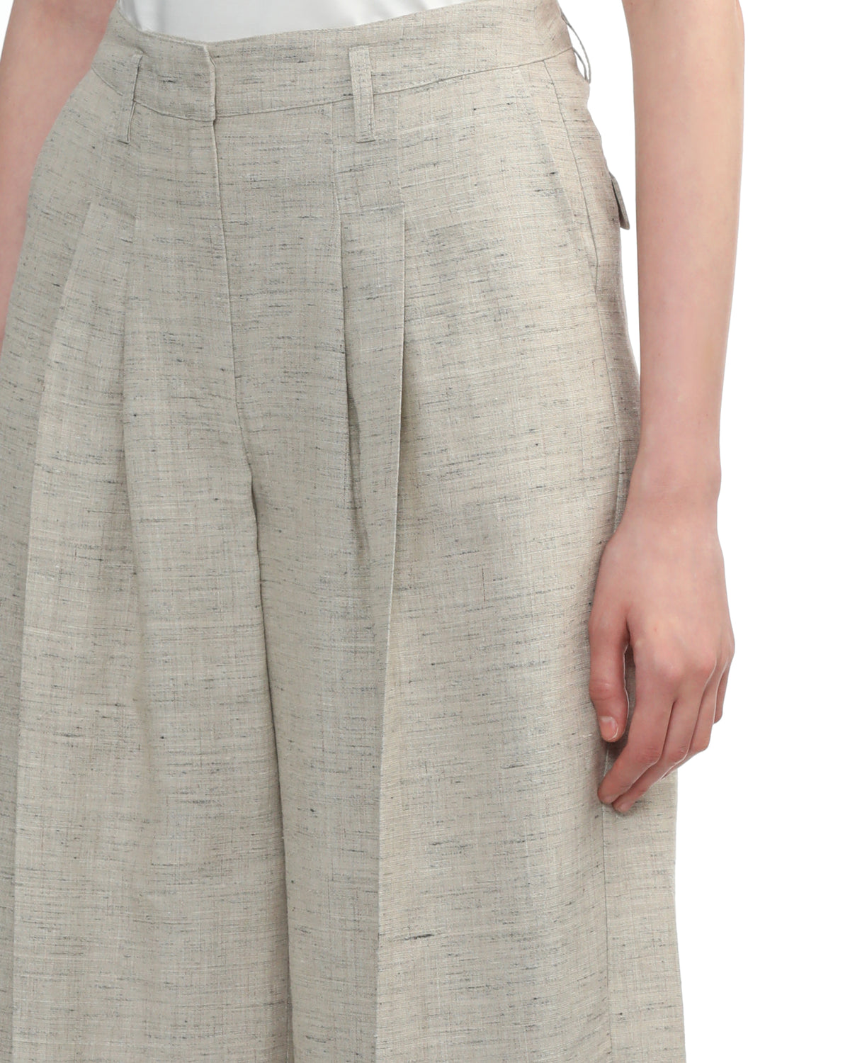 Pleated high waisted pants