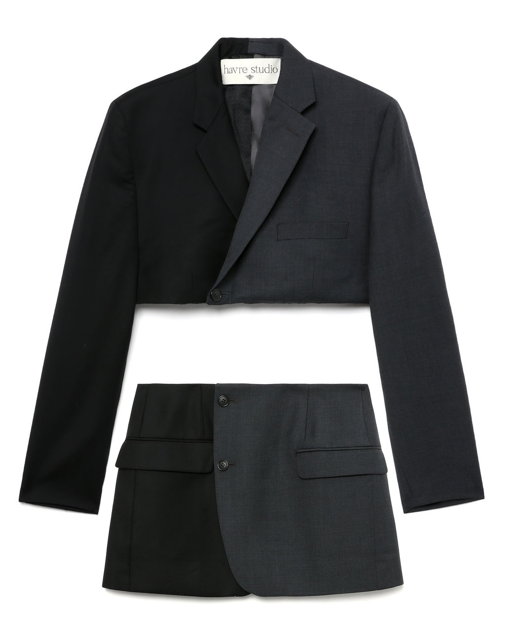 Two tone suit set