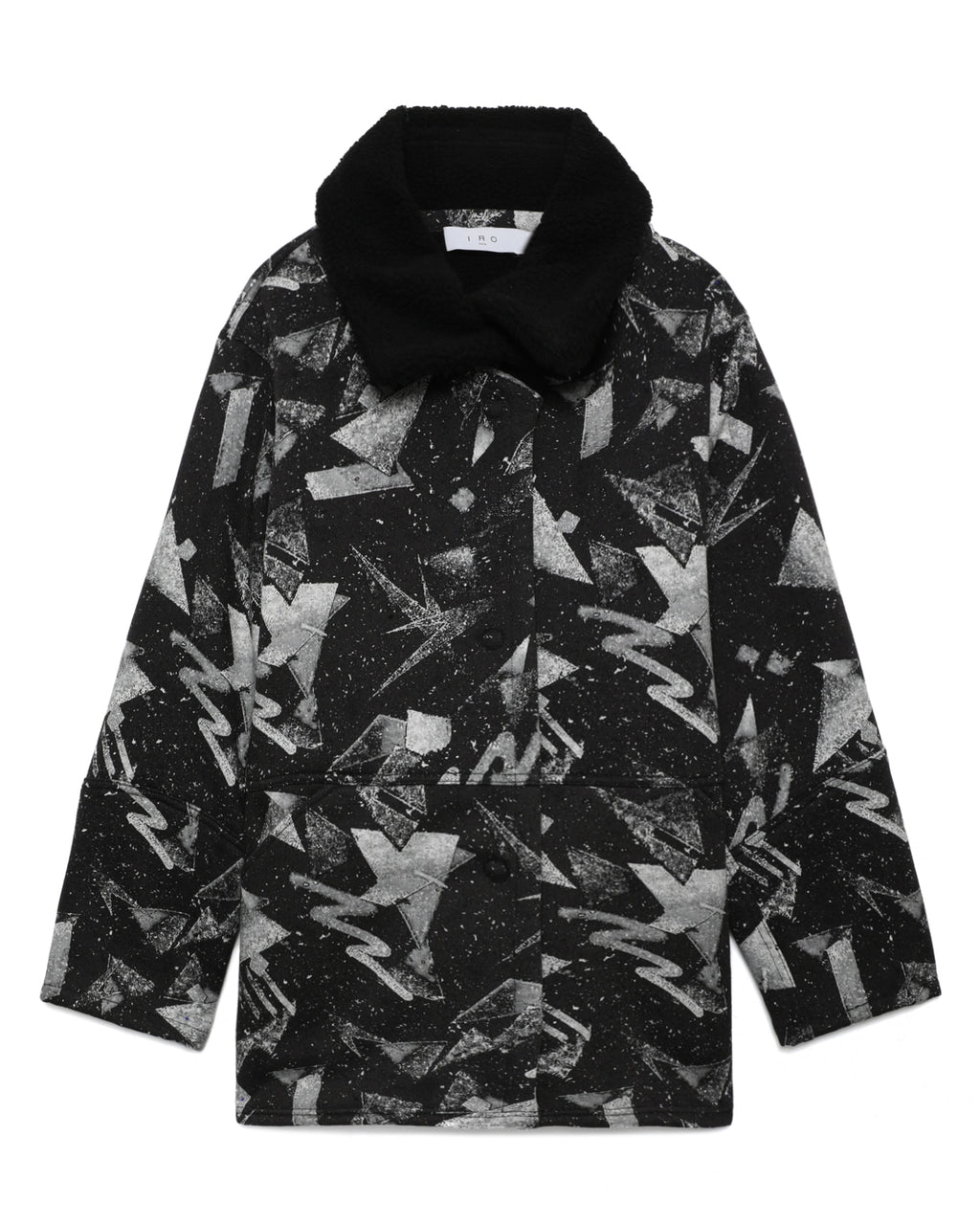 Patterned padded coat
