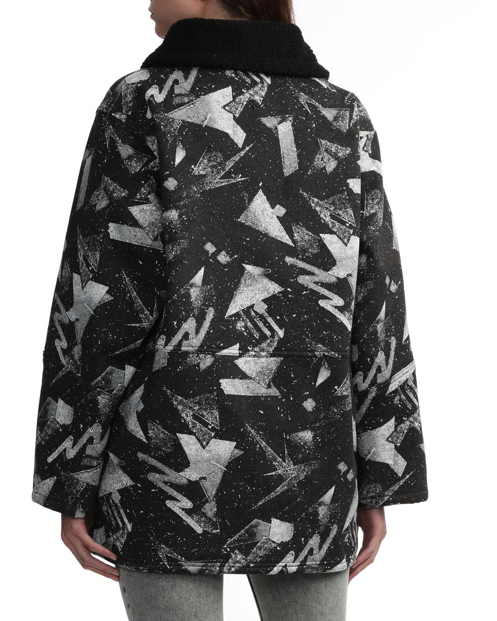 Patterned padded coat