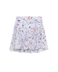 Printed flared skirt