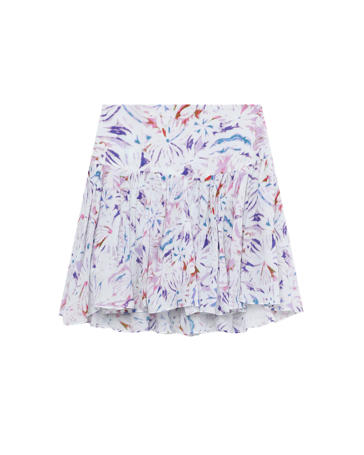 Printed flared skirt