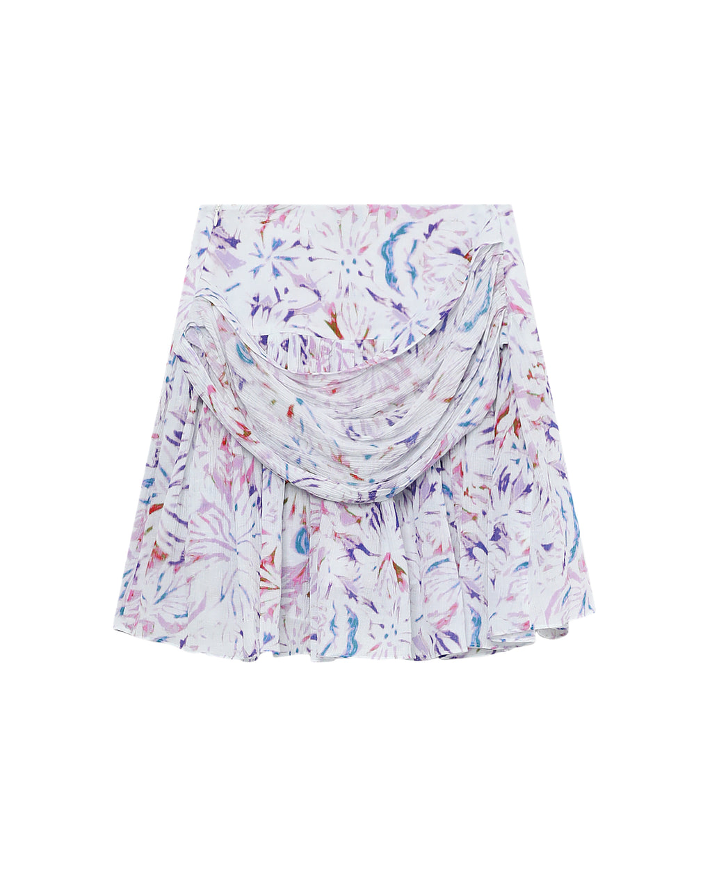 Printed flared skirt