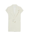 Textured vest jacket