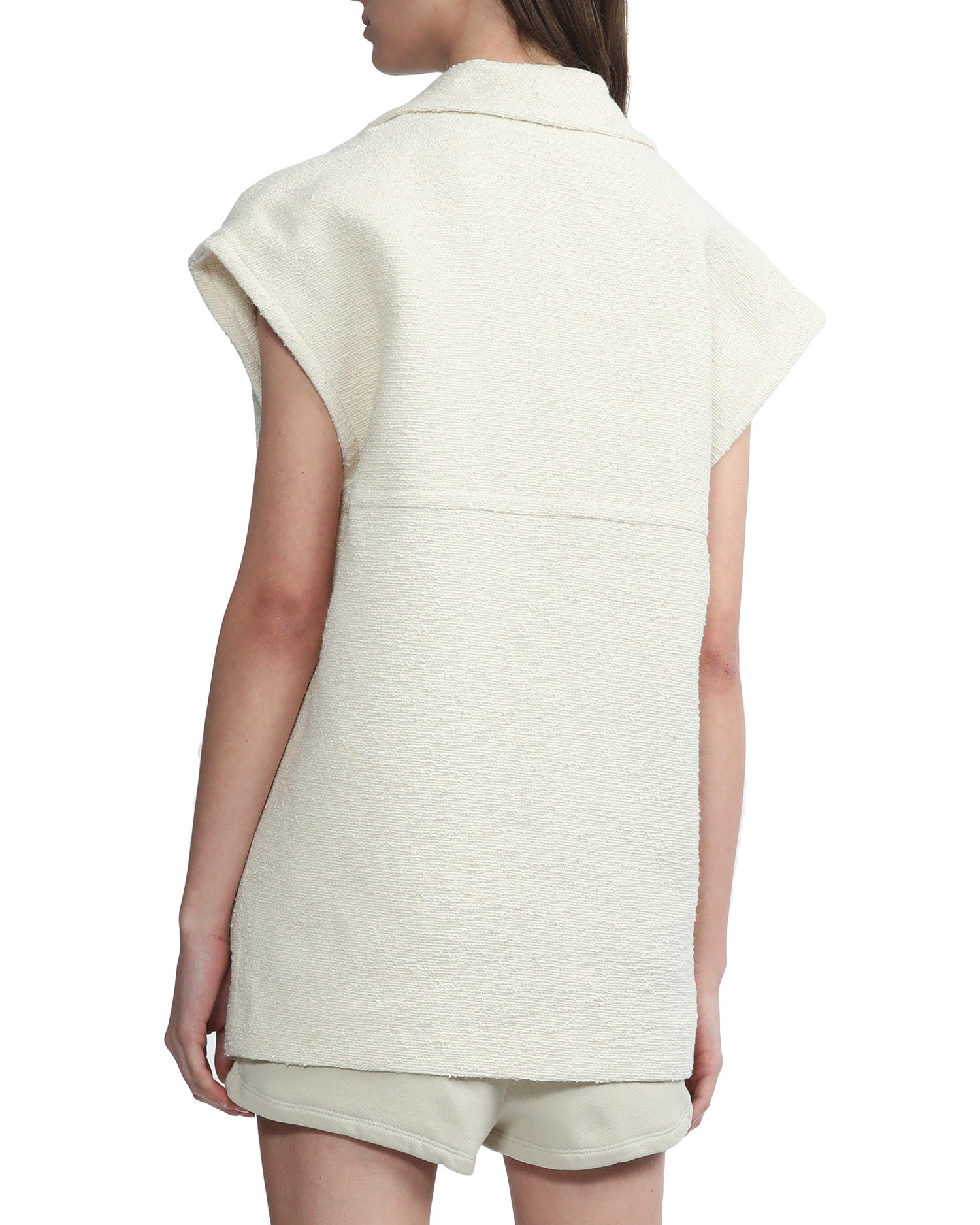 Textured vest jacket