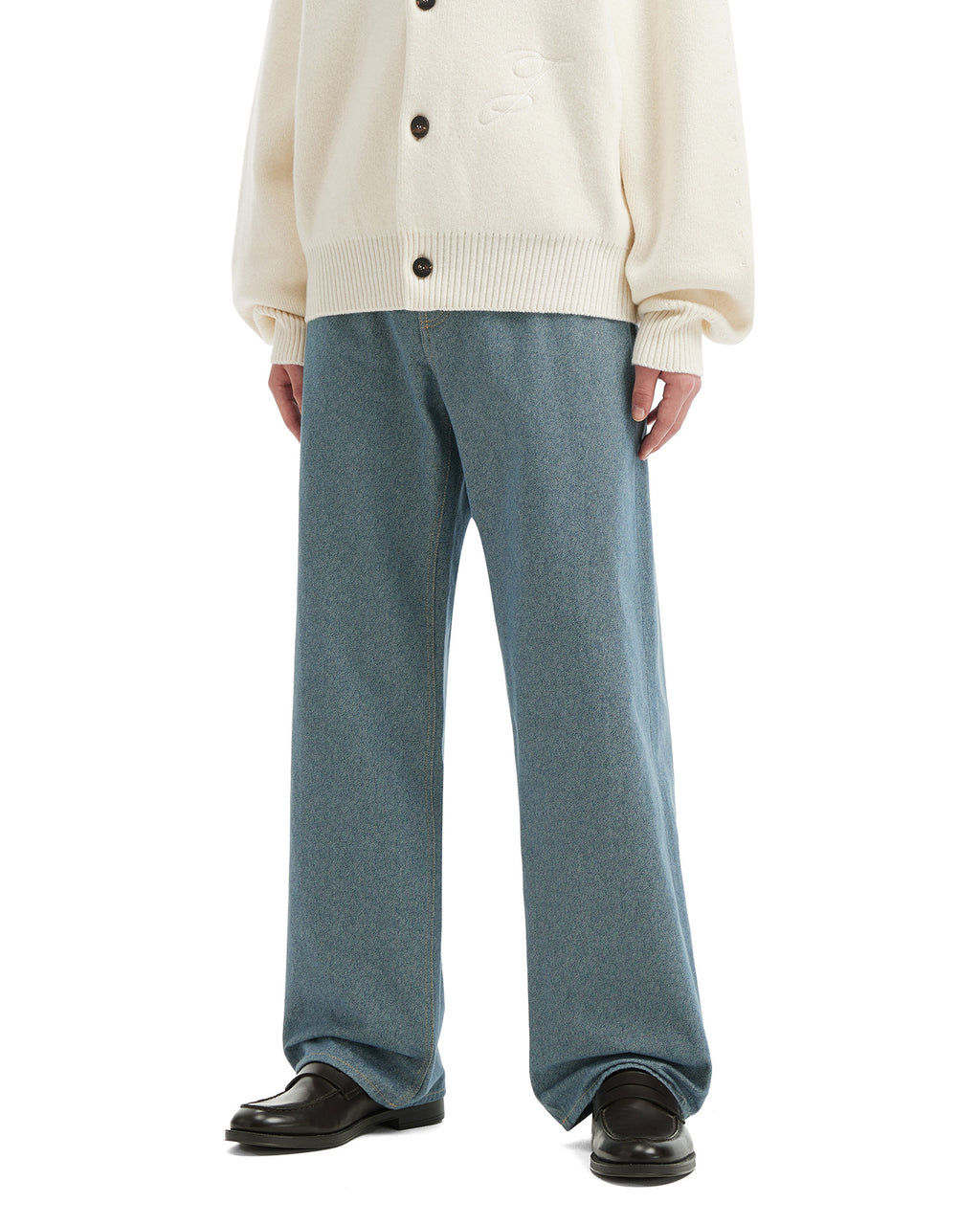 Straight-leg jeans