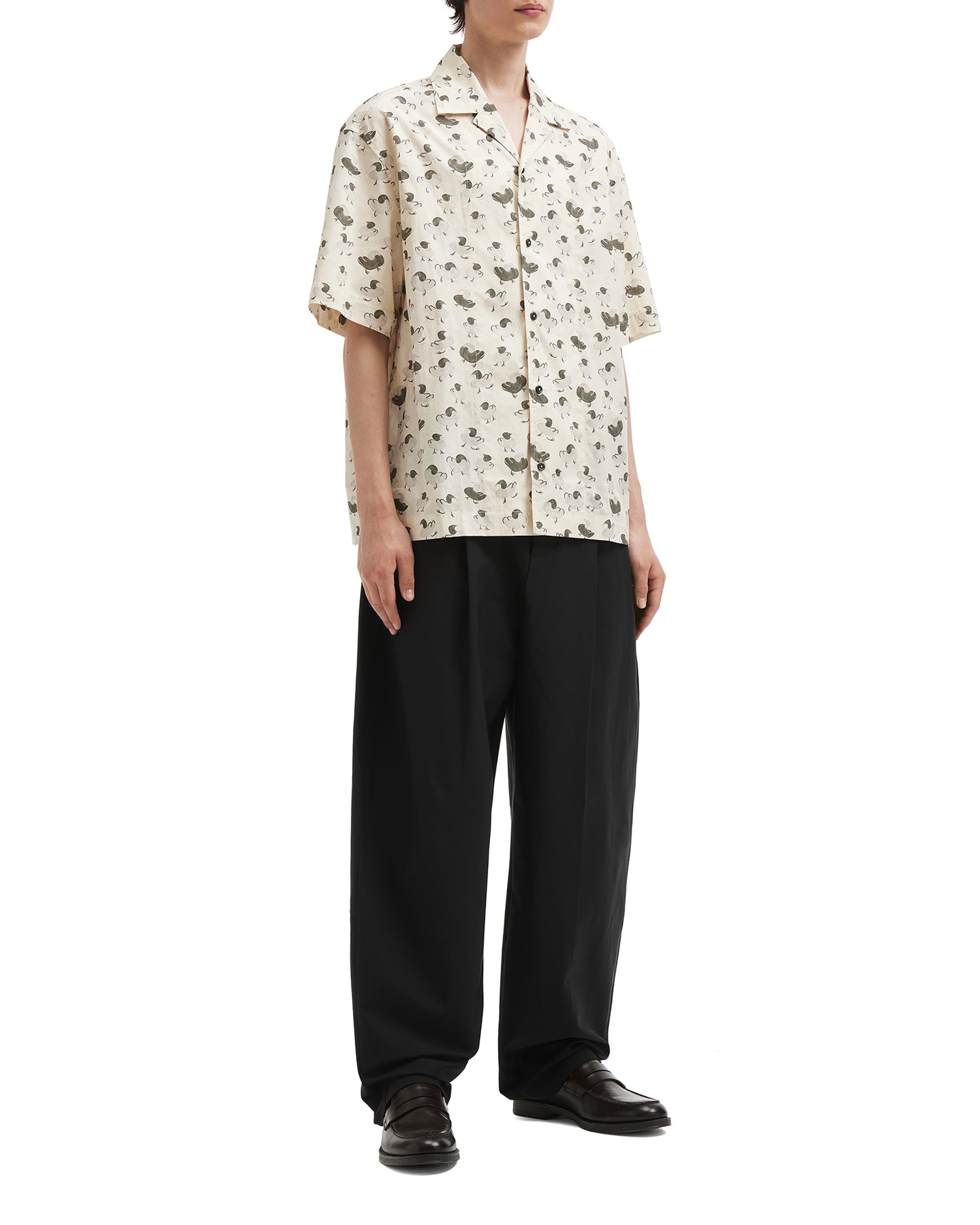 The Jean shirt duck print bowling shirt