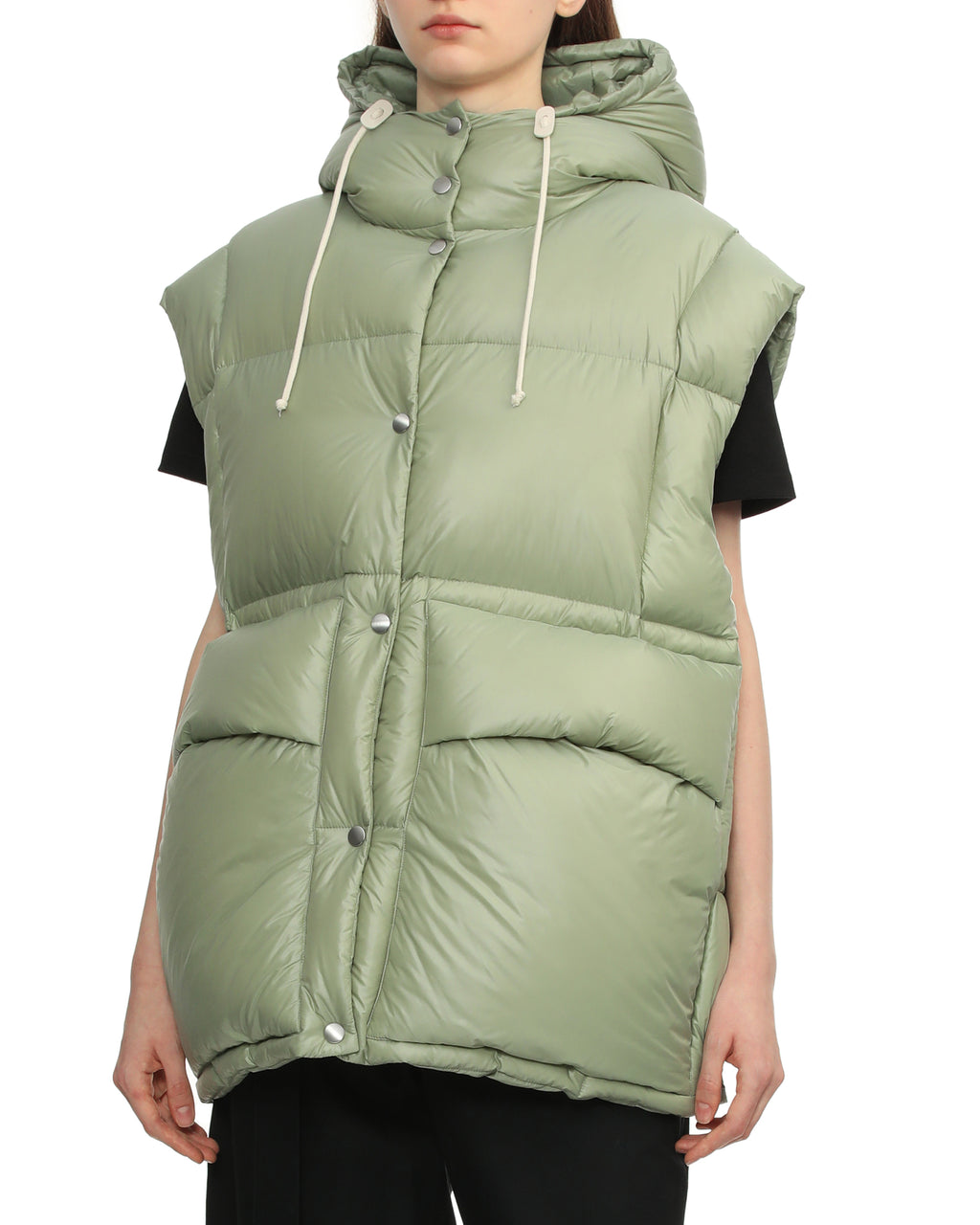 Quilted down vest