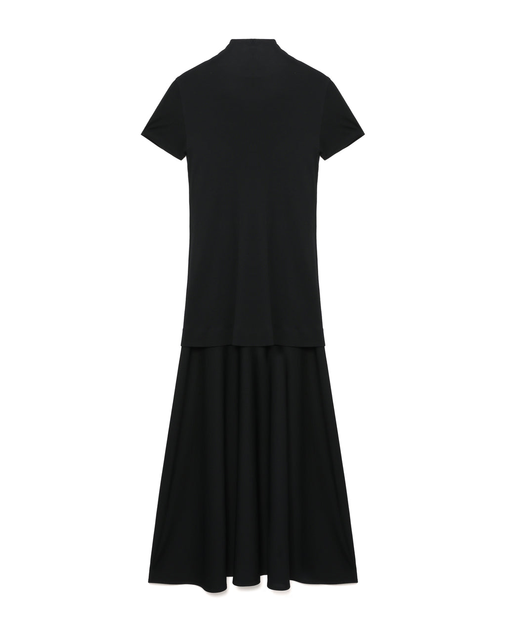 Layered-design midi dress