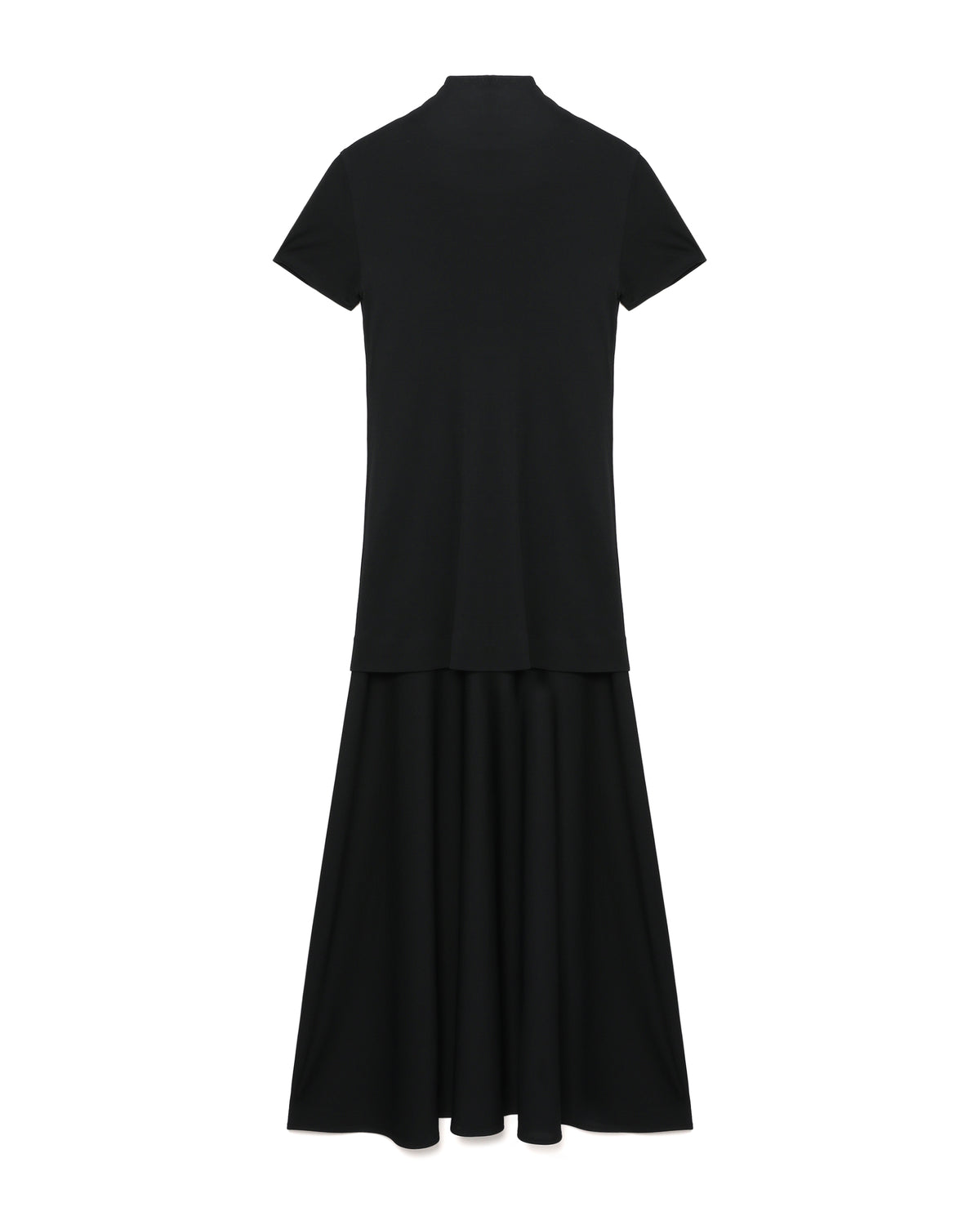 Layered-design midi dress