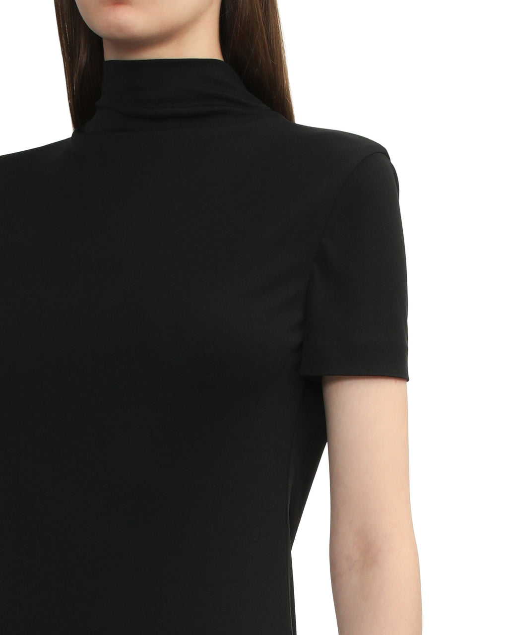 Layered-design midi dress