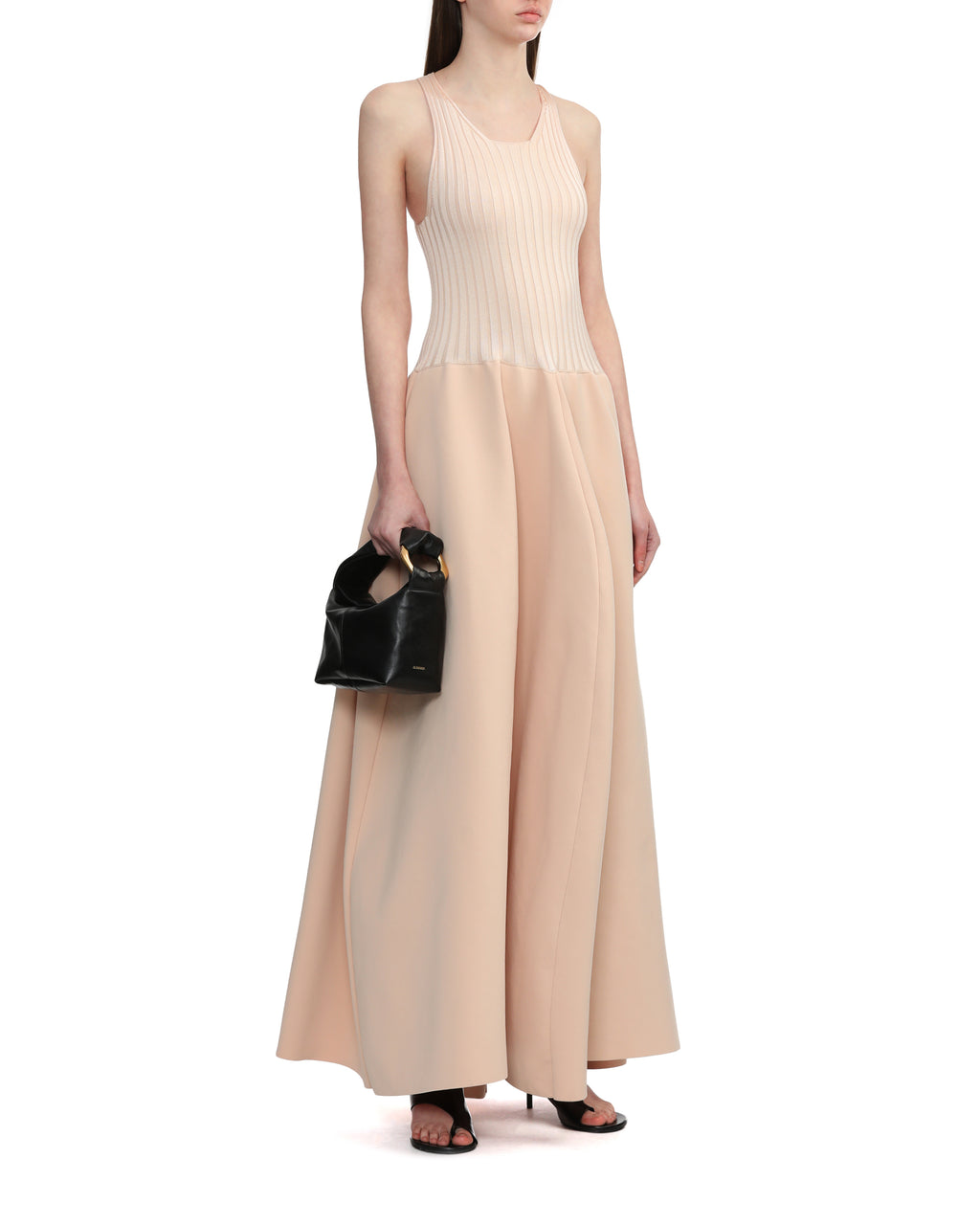 Sleeveless ribbed dress
