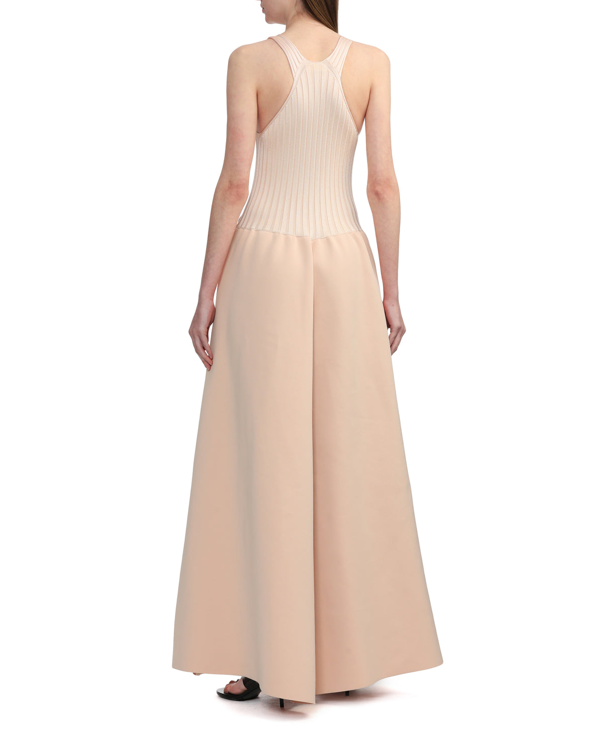Sleeveless ribbed dress