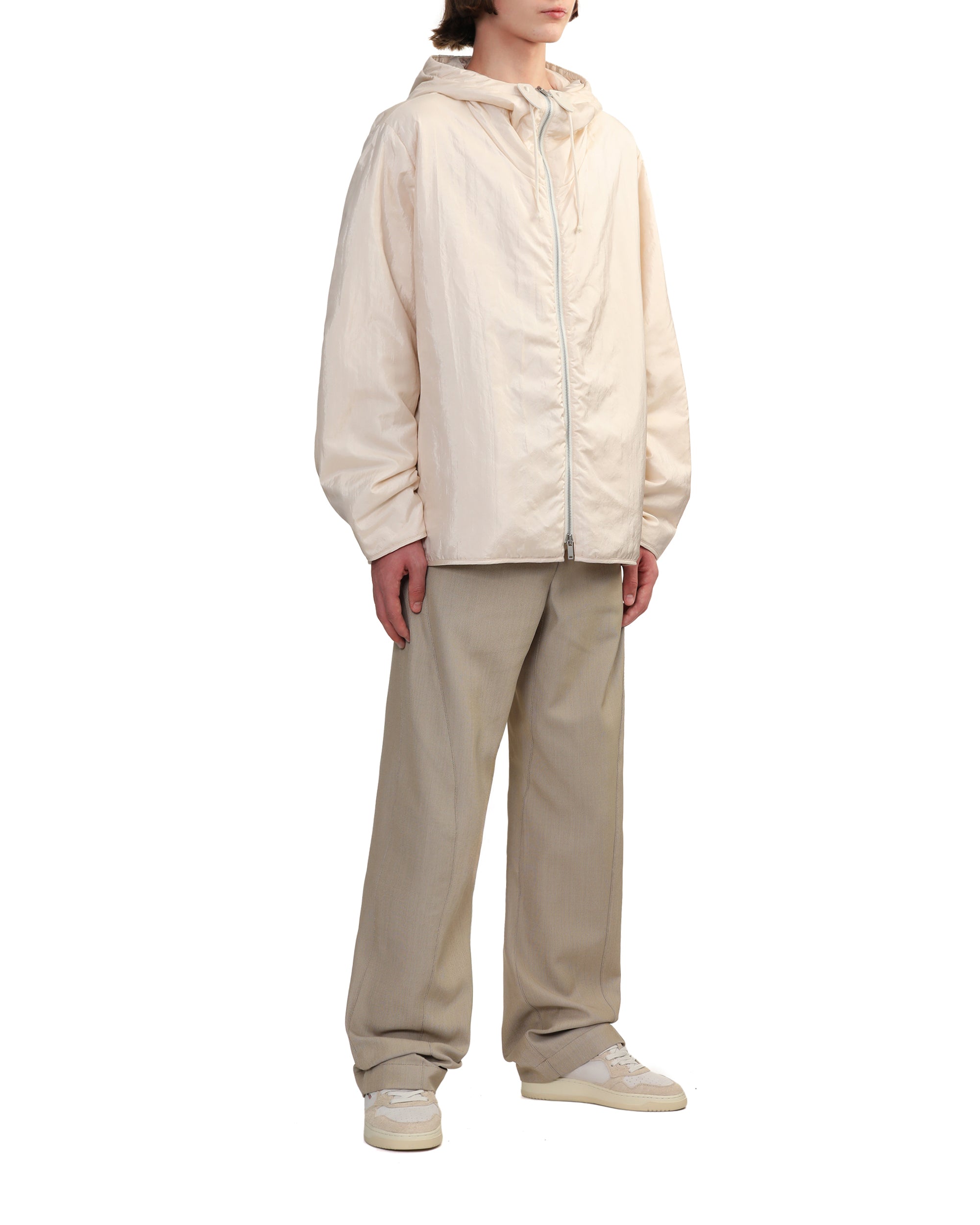Hooded windbreaker