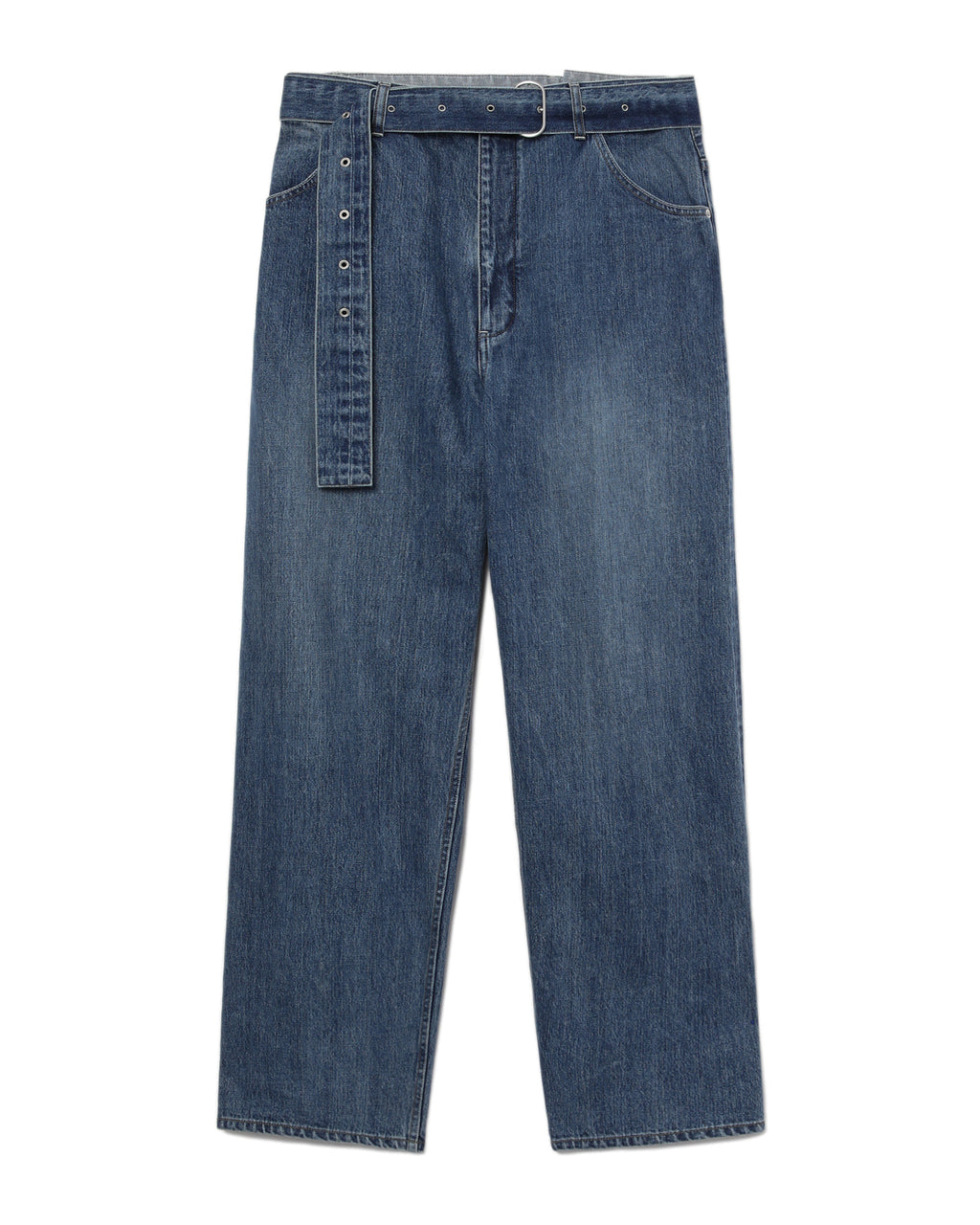 Loose denim trousers