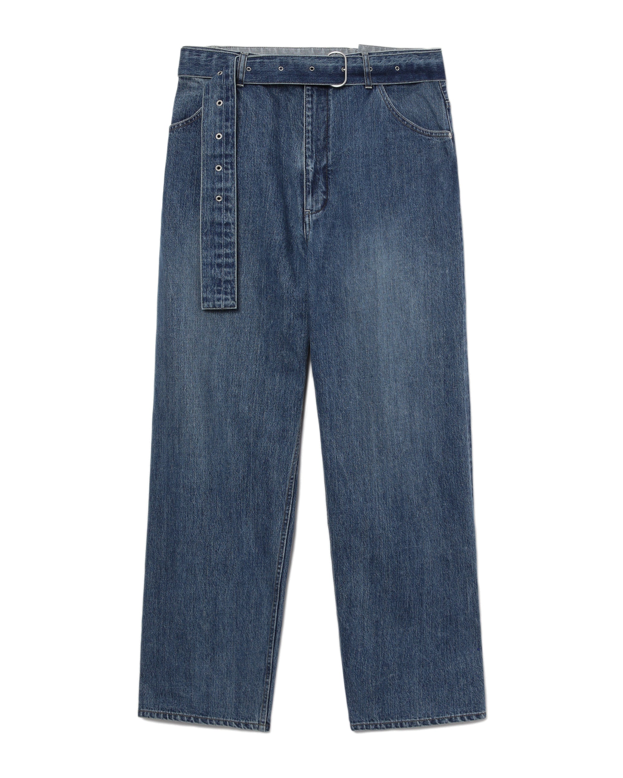 Loose denim trousers