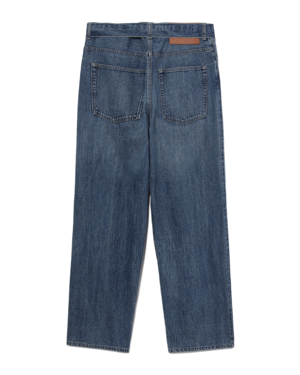 Loose denim trousers