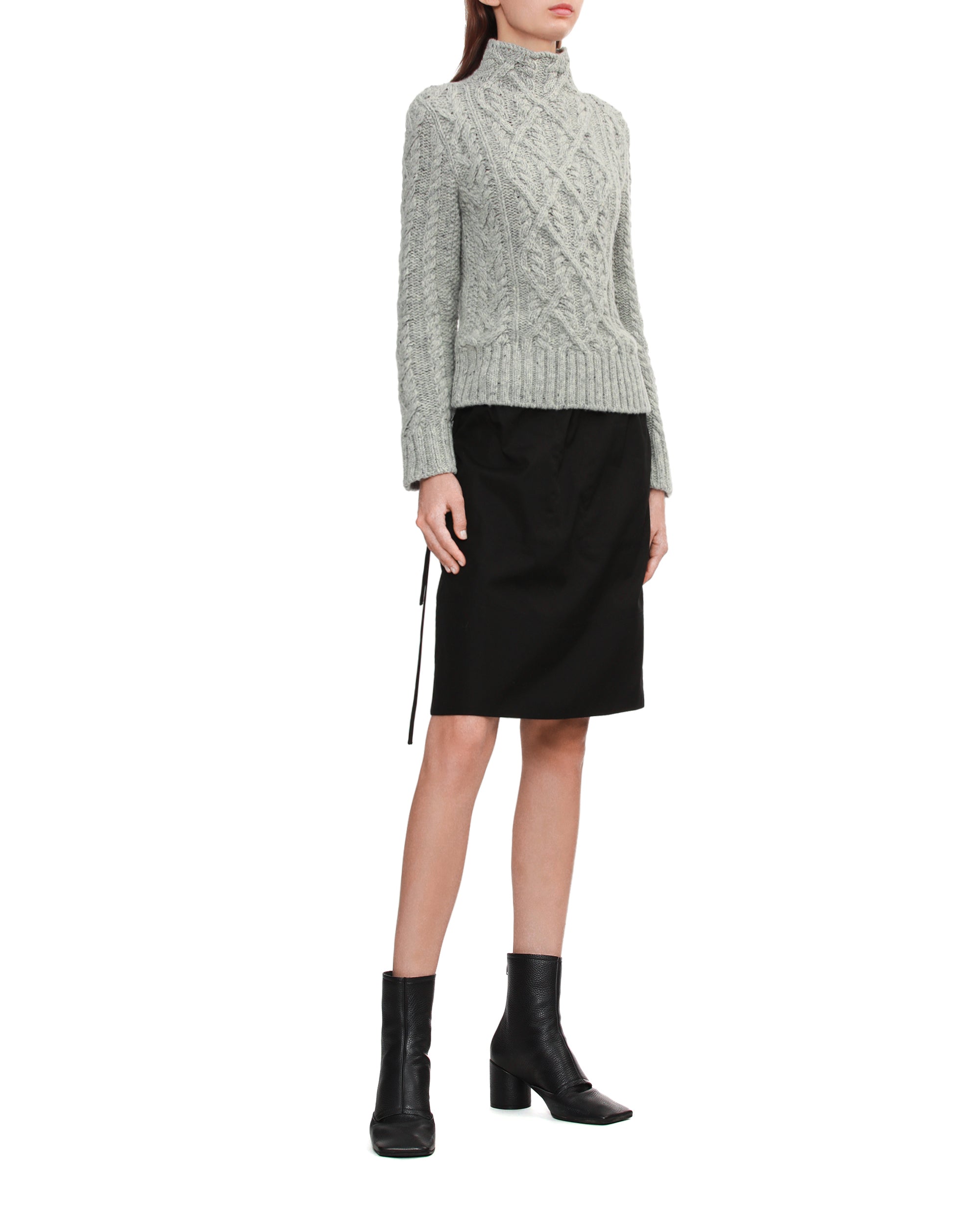 Cable knit sweater