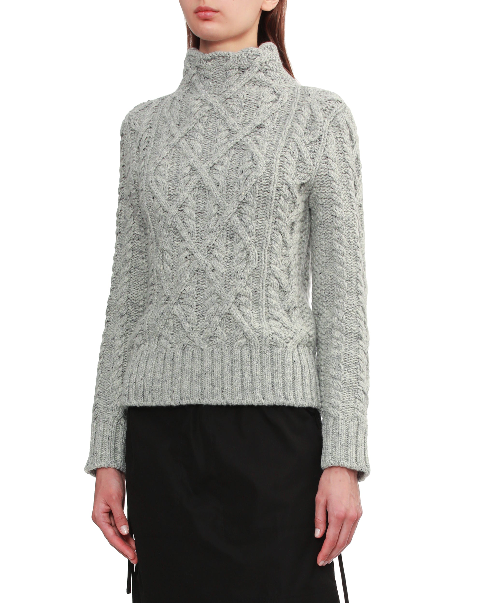 Cable knit sweater