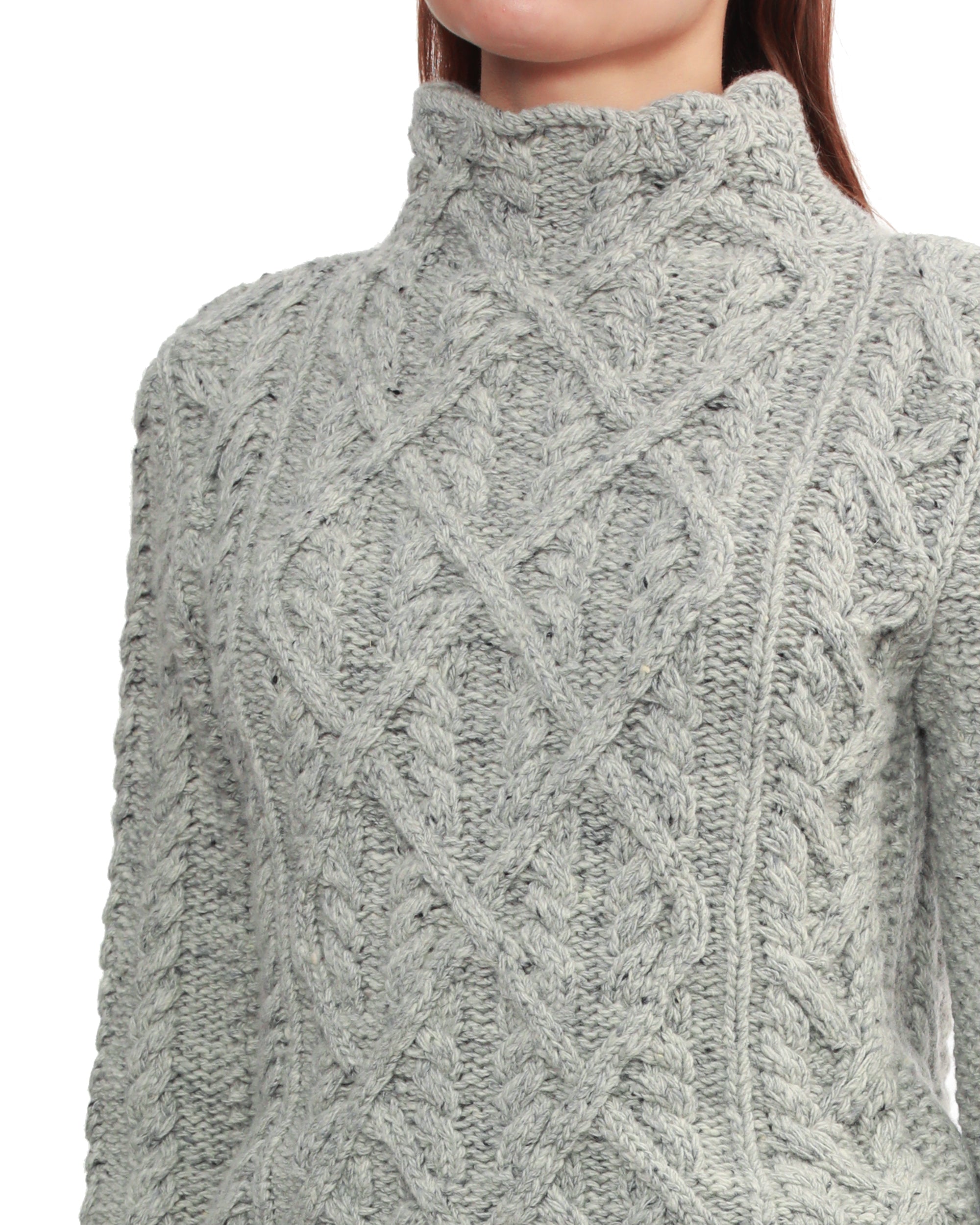 Cable knit sweater