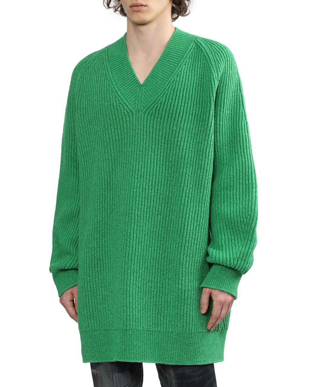 Oversized wool-blend jumper
