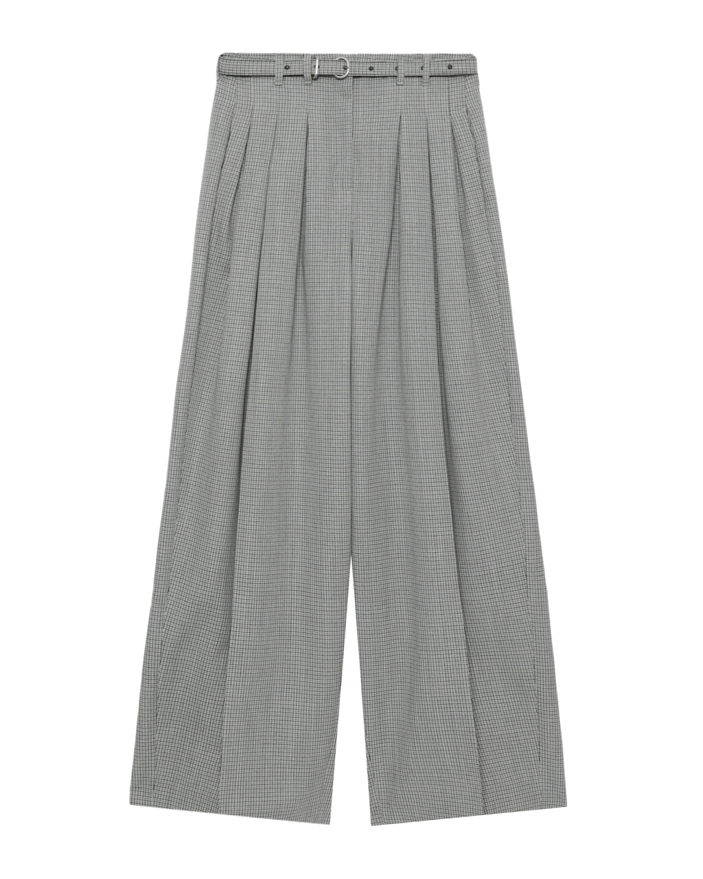 Belted wide leg pants