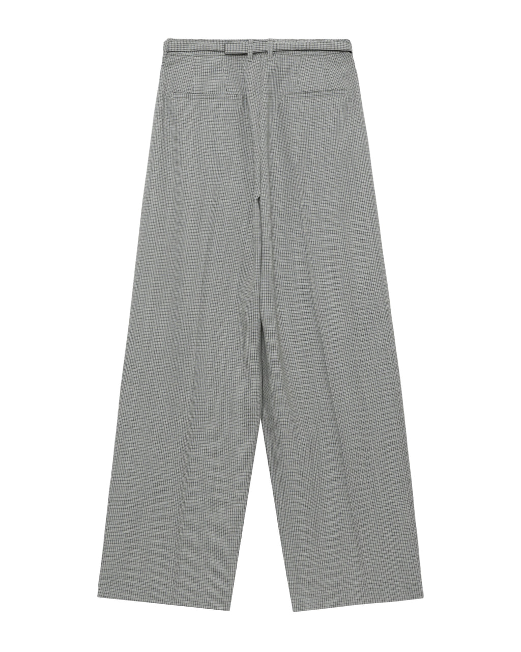 Belted wide leg pants