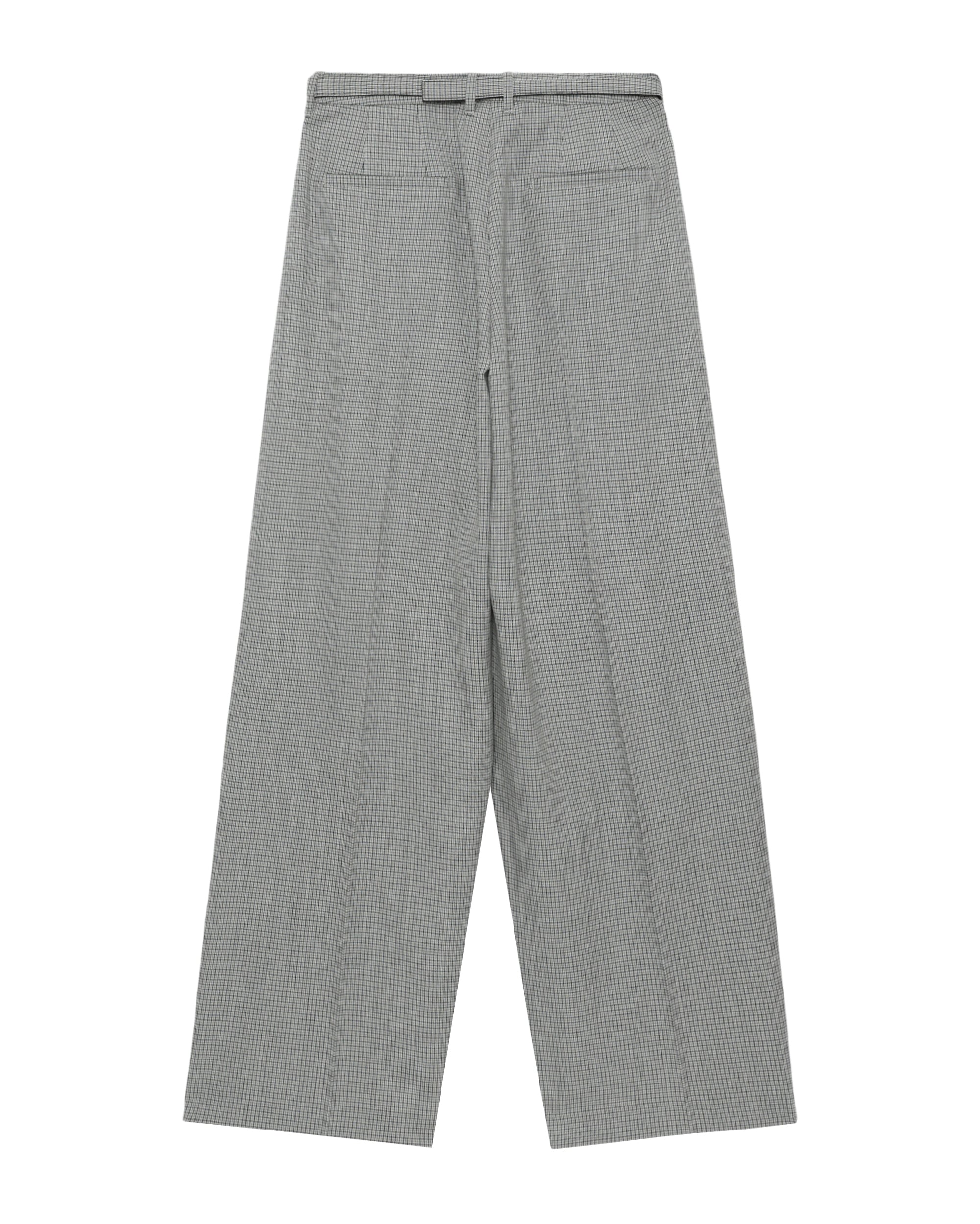 Belted wide leg pants