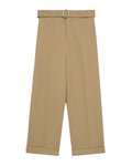 Belted relaxed fit pants