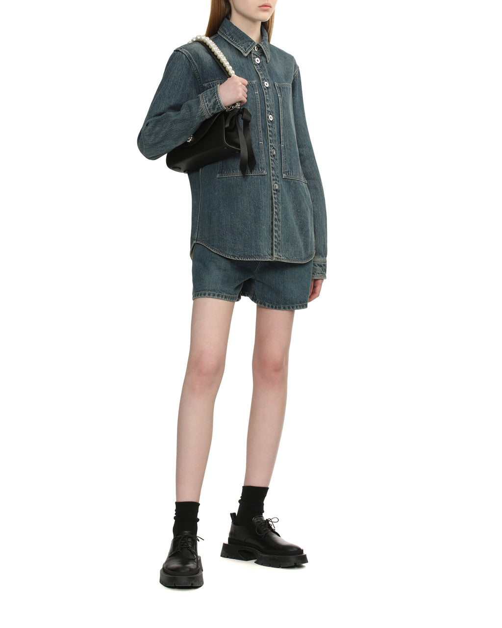 Denim shorts