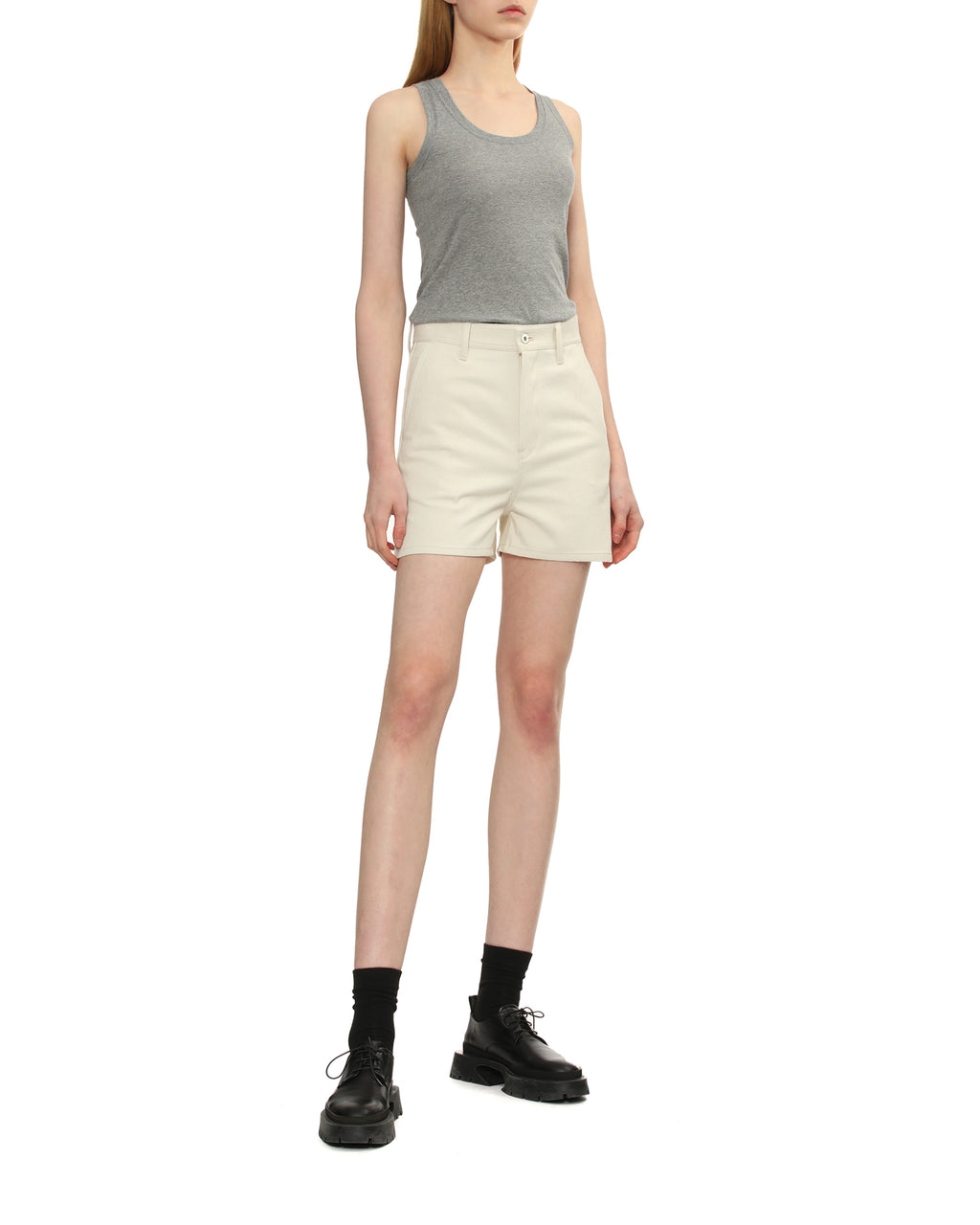 High-waisted shorts